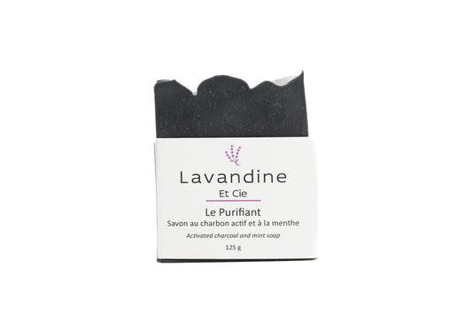 Le Purifiant - Soap with activated charcoal and mint